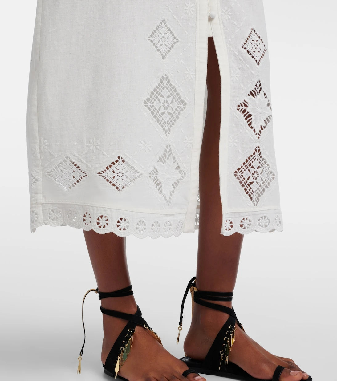 Isabel Marant - Nelsane cotton and linen midi dress