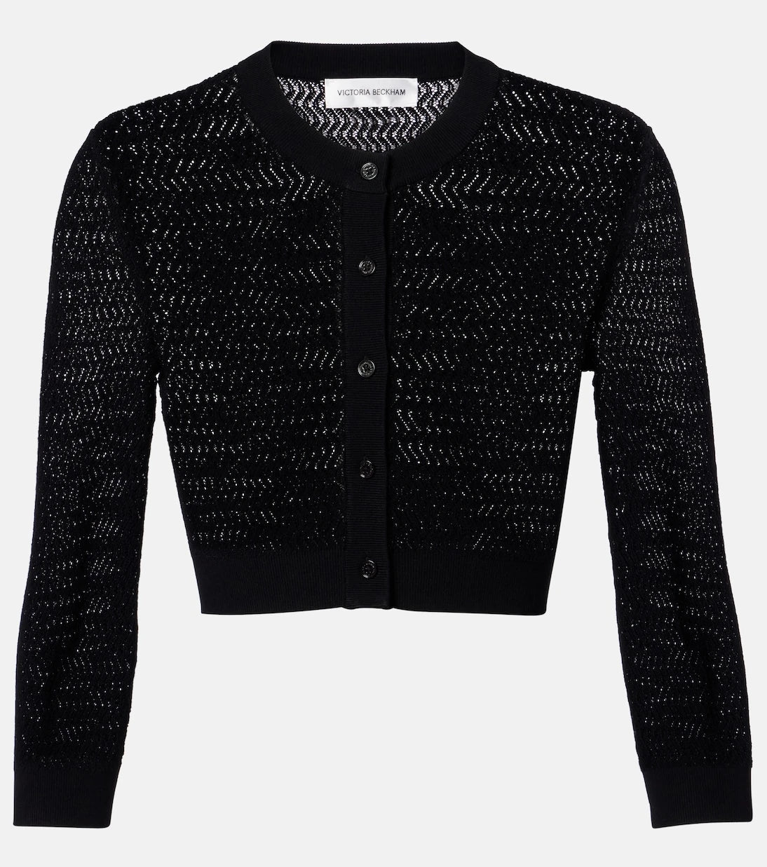 Victoria Beckham - Pointelle cropped cardigan