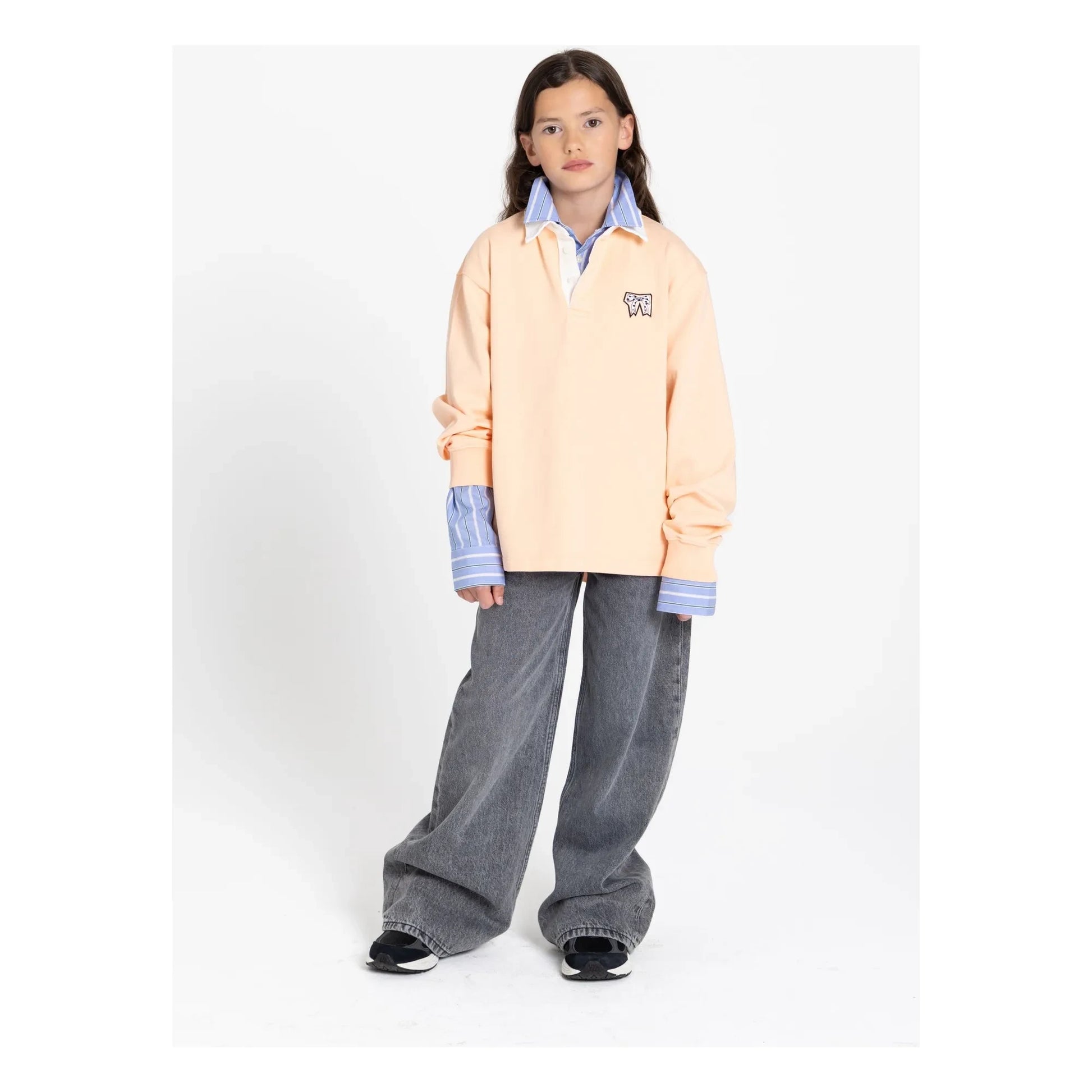 Finger in the nose - Jean Large April | Denim grey