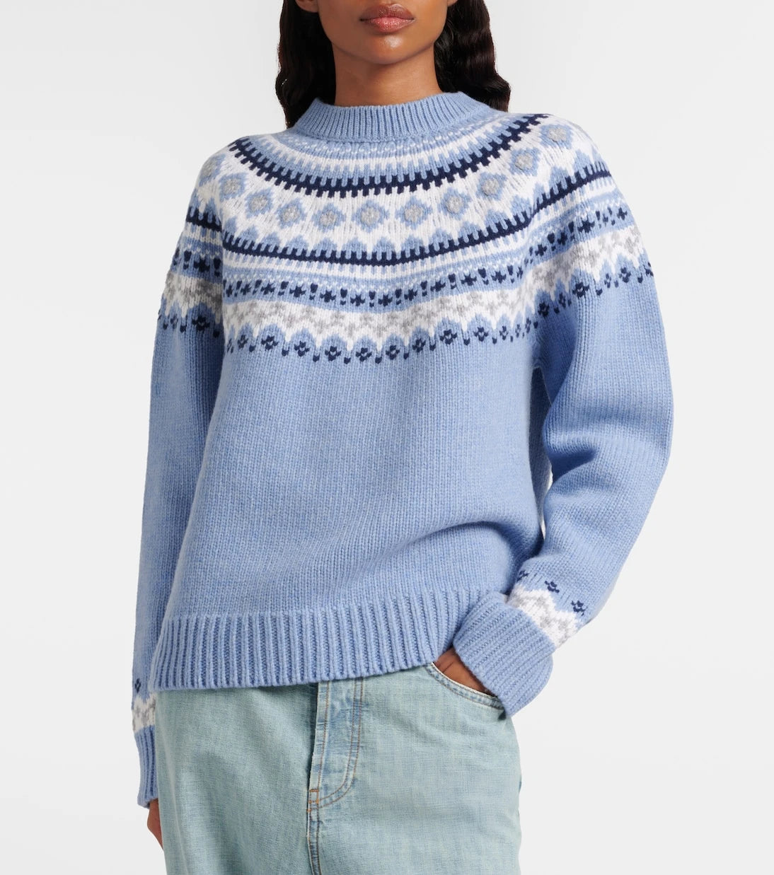Miu Miu - Fair Isle virgin wool jacquard sweater