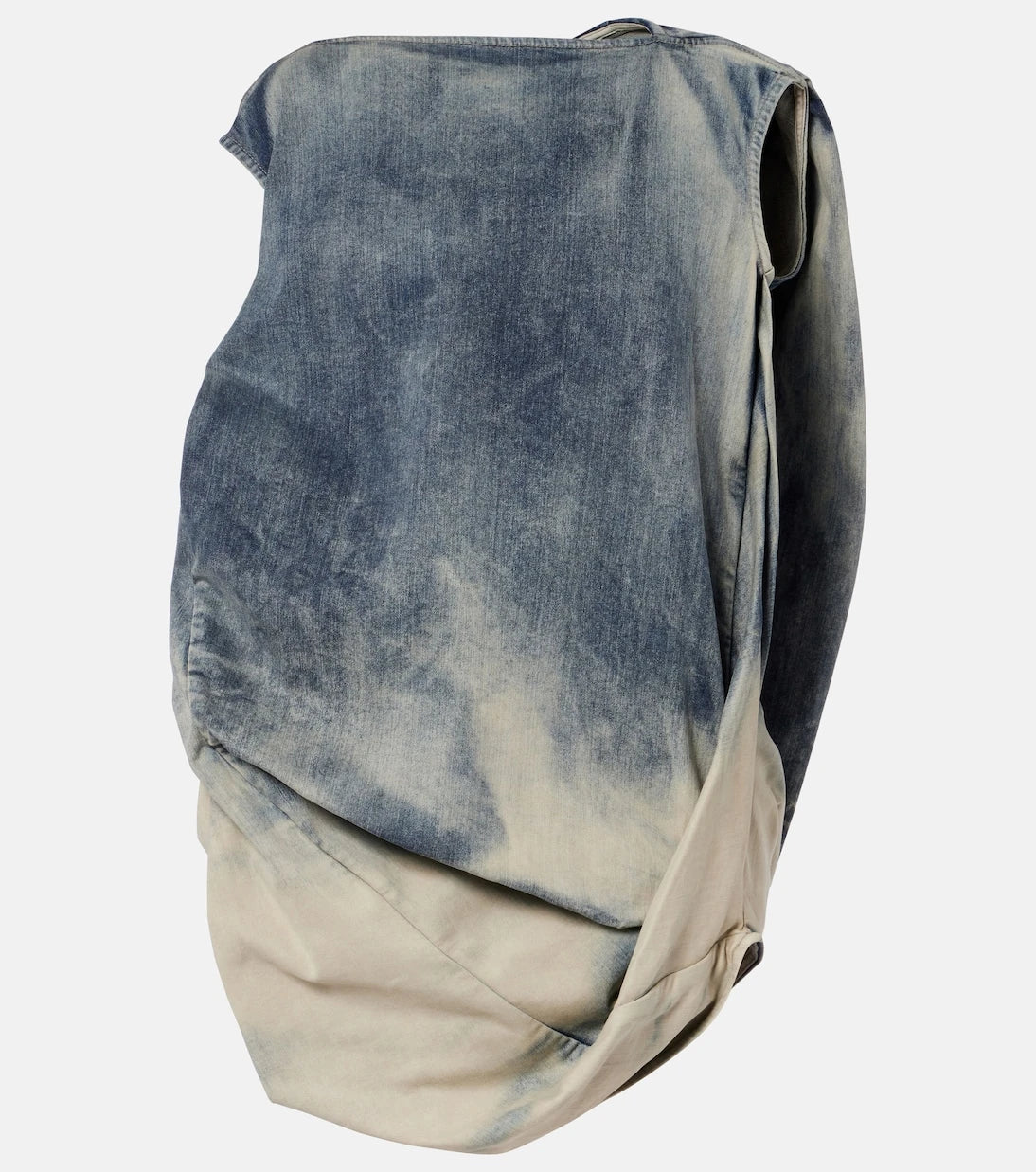Rick Owens - Draped denim top