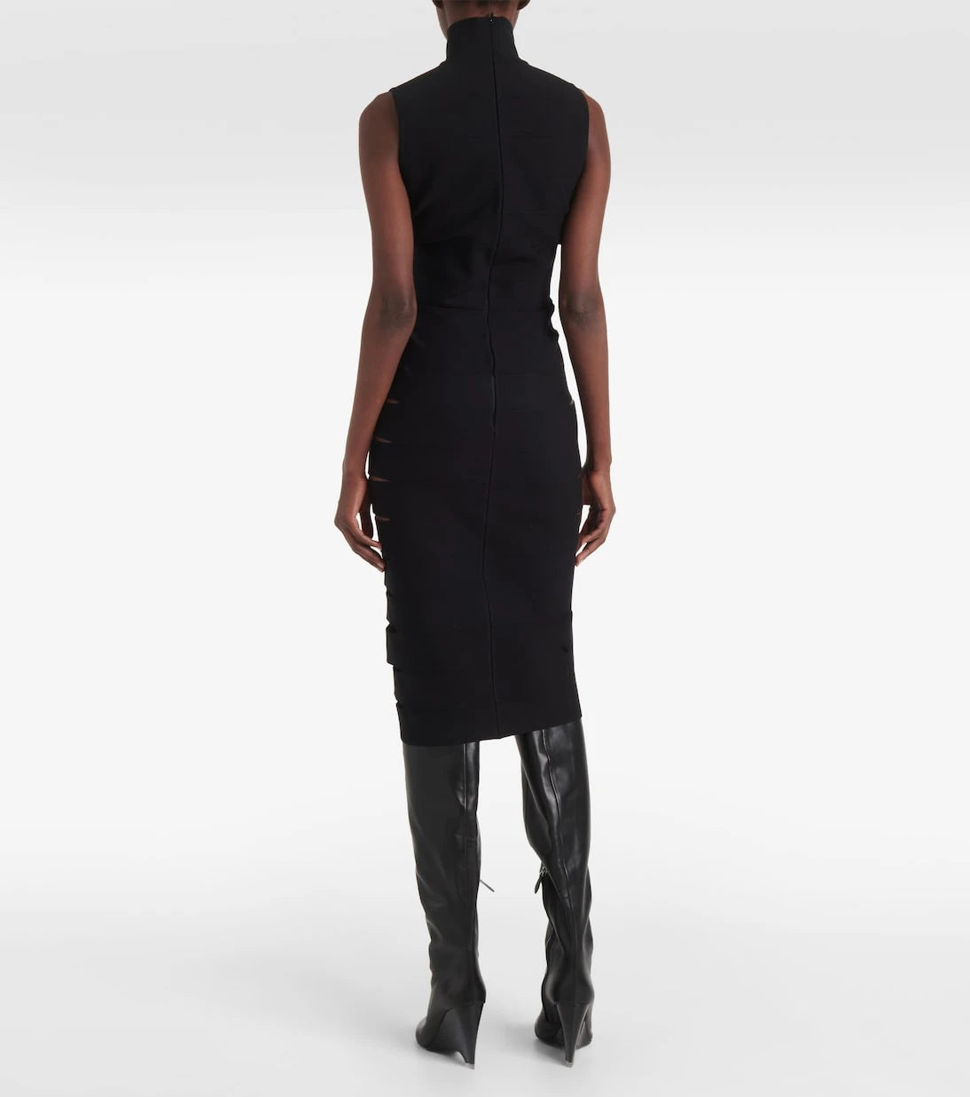 Alaïa - Pencere detaylı midi elbise