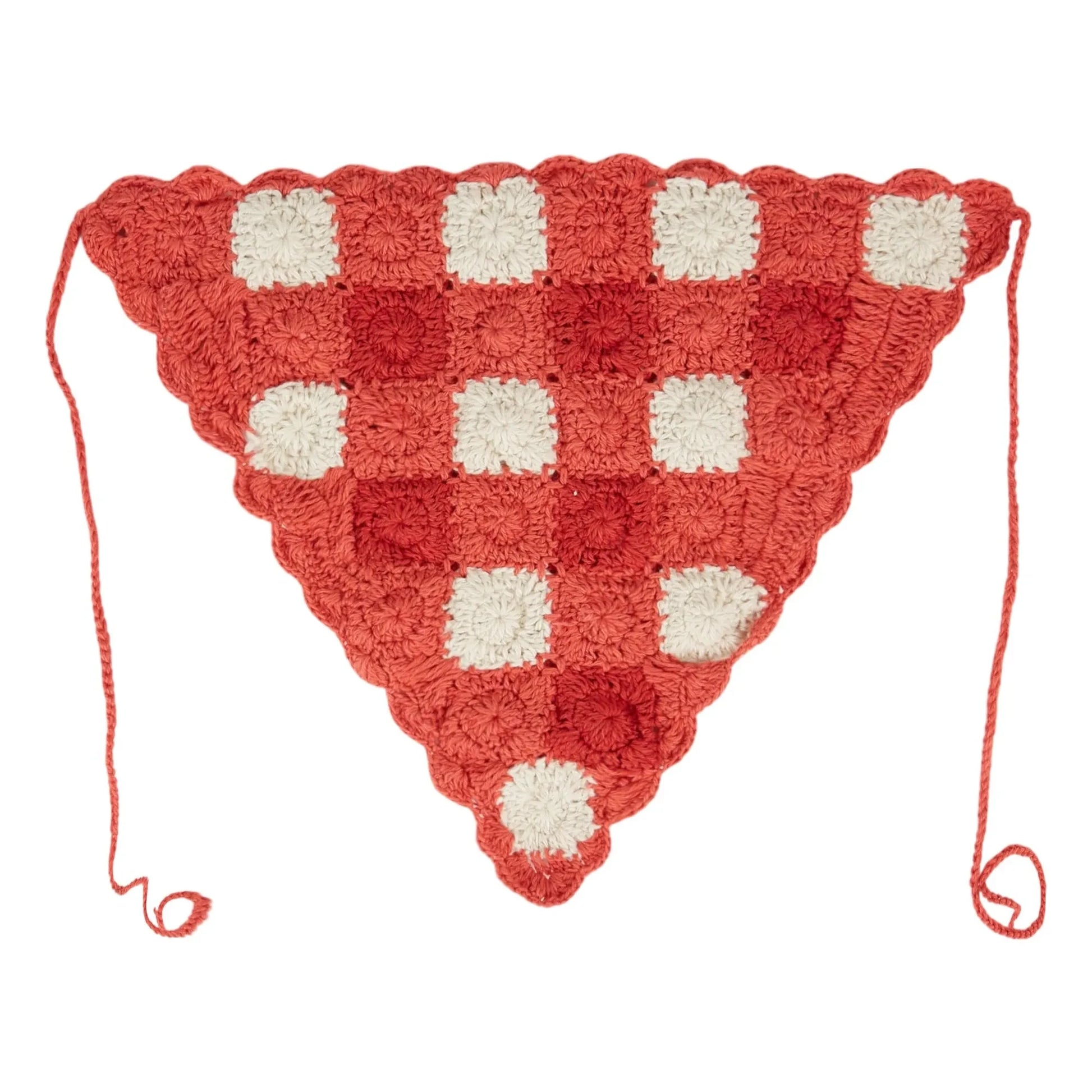 Emile et Ida - Vichy Crochet Headband | Red