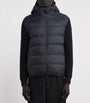Moncler Black Cotton Down-Front Cardigan