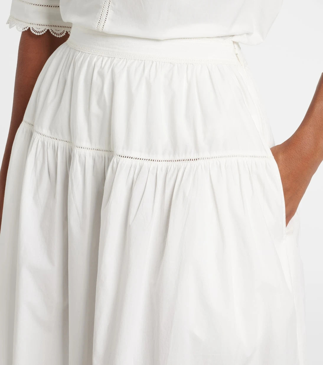Ulla Johnson - Harlow cotton poplin maxi skirt
