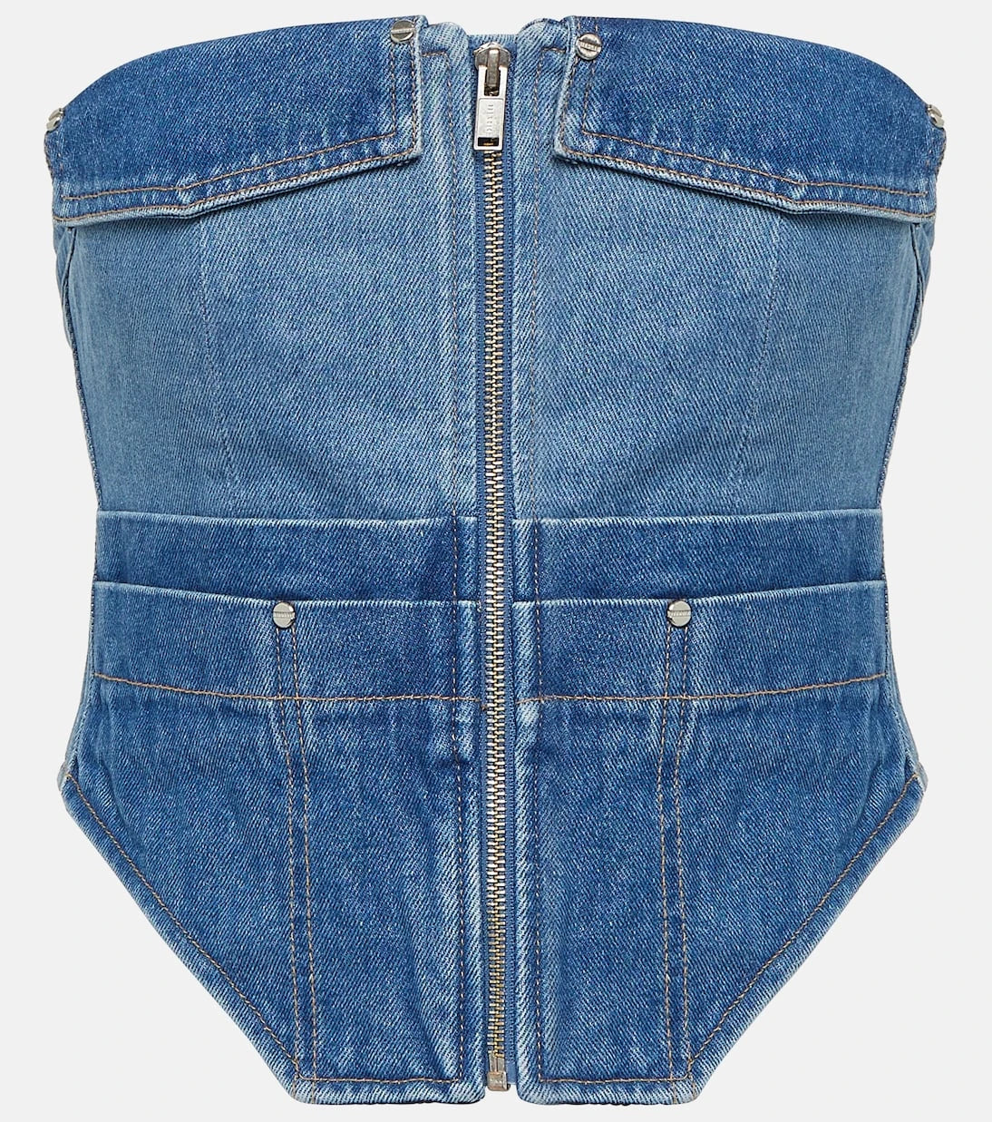 Dion Lee - Workwear denim corset top