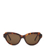 LOEWE Brown Acetate Swan Slim Sunglasses