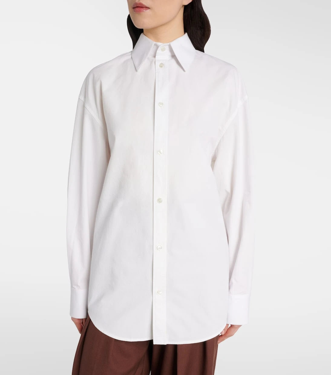 Saint Laurent - Cassandre cotton poplin shirt