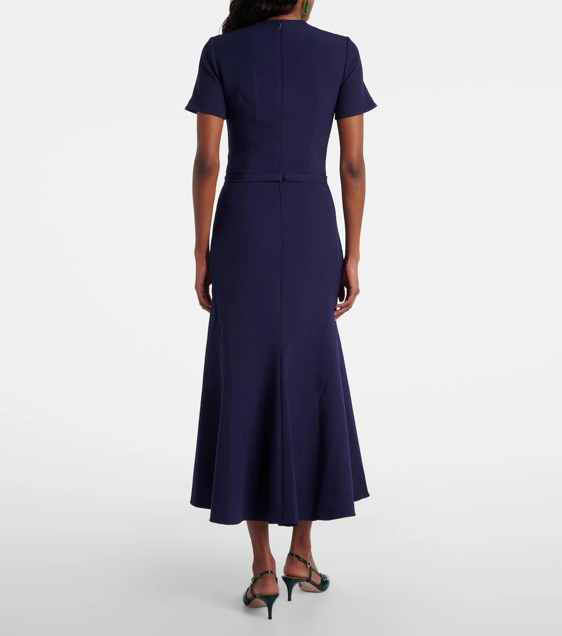 Safiyaa - Luisa belted crêpe midi dress