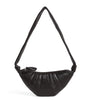 Lemaire Brown Small Nappa Leather Croissant Cross-Body Bag