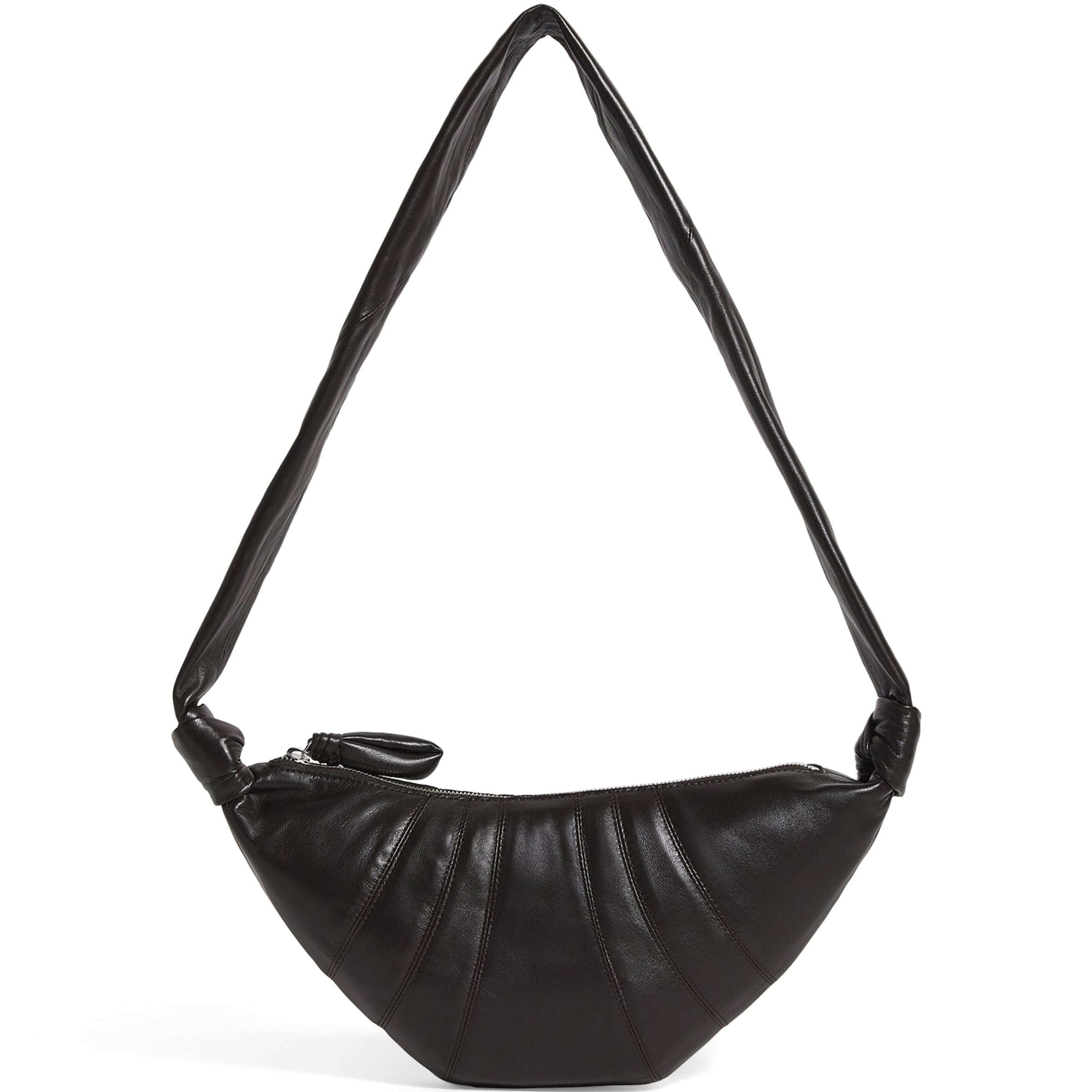 Lemaire Brown Small Nappa Leather Croissant Cross-Body Bag