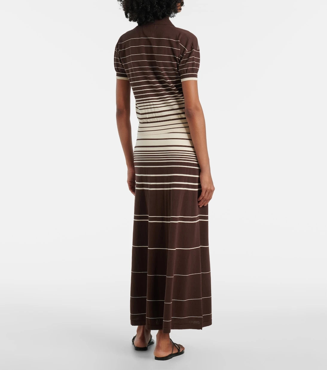 Faithfull - Sable striped cotton-blend polo shirt