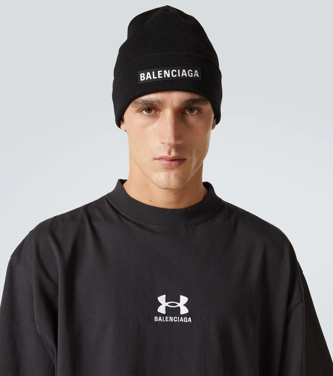 Balenciaga - قبعة صغيرة من مزيج الصوف