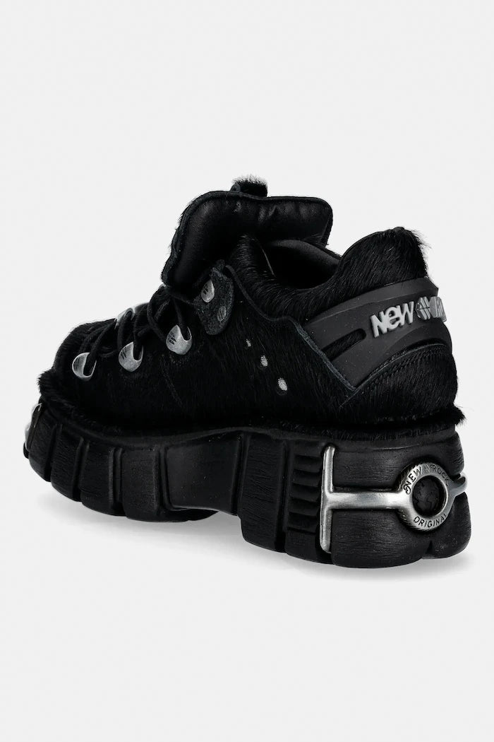 New Rock PELO NEGRO, TOWER NEGRO ACERO Kadife Spor Ayakkabı