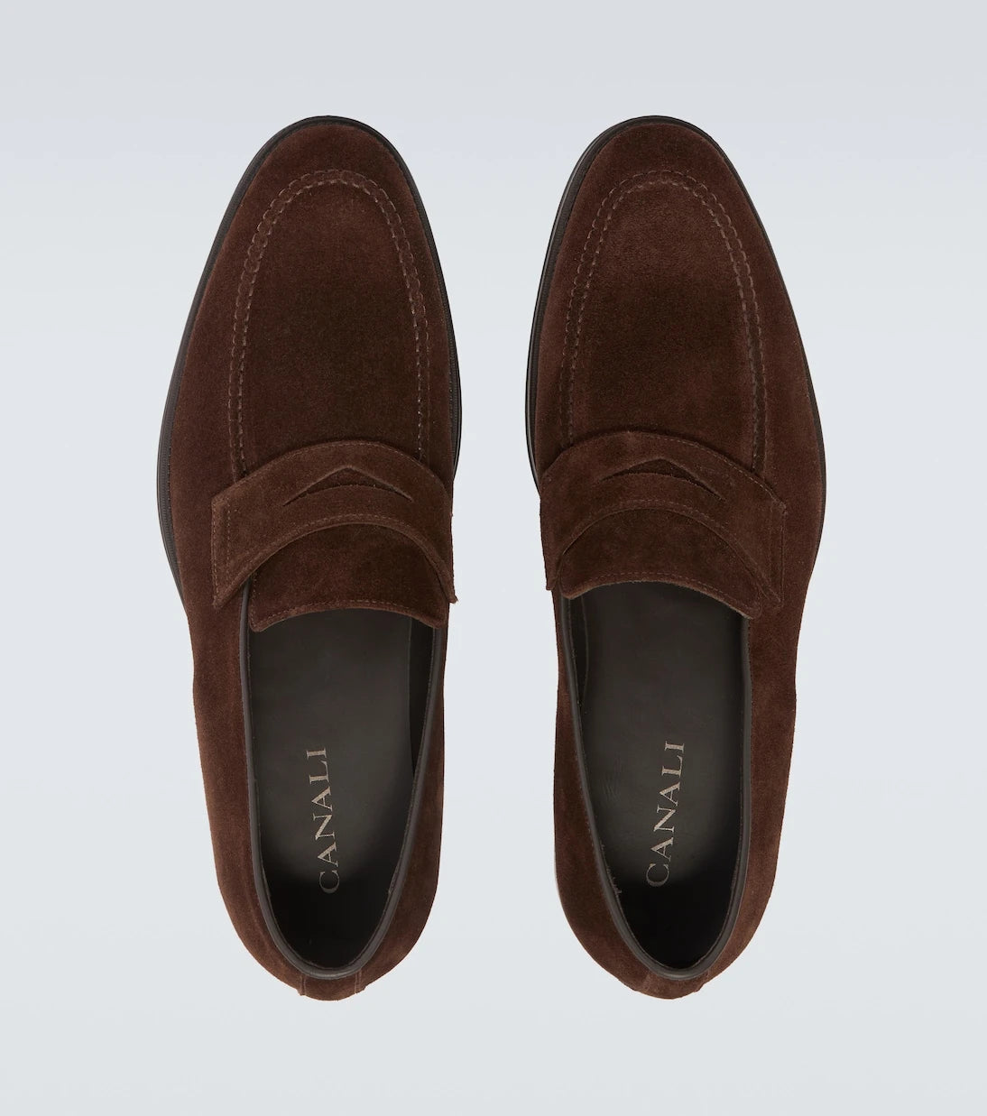 Canali - Suede penny loafers