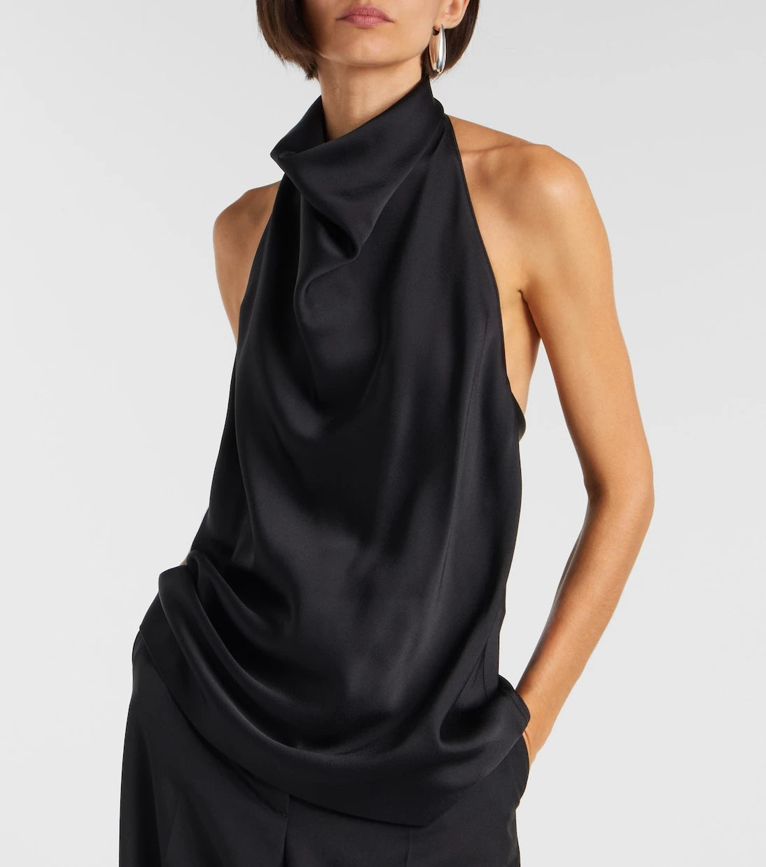 Stella McCartney - Halterneck satin top