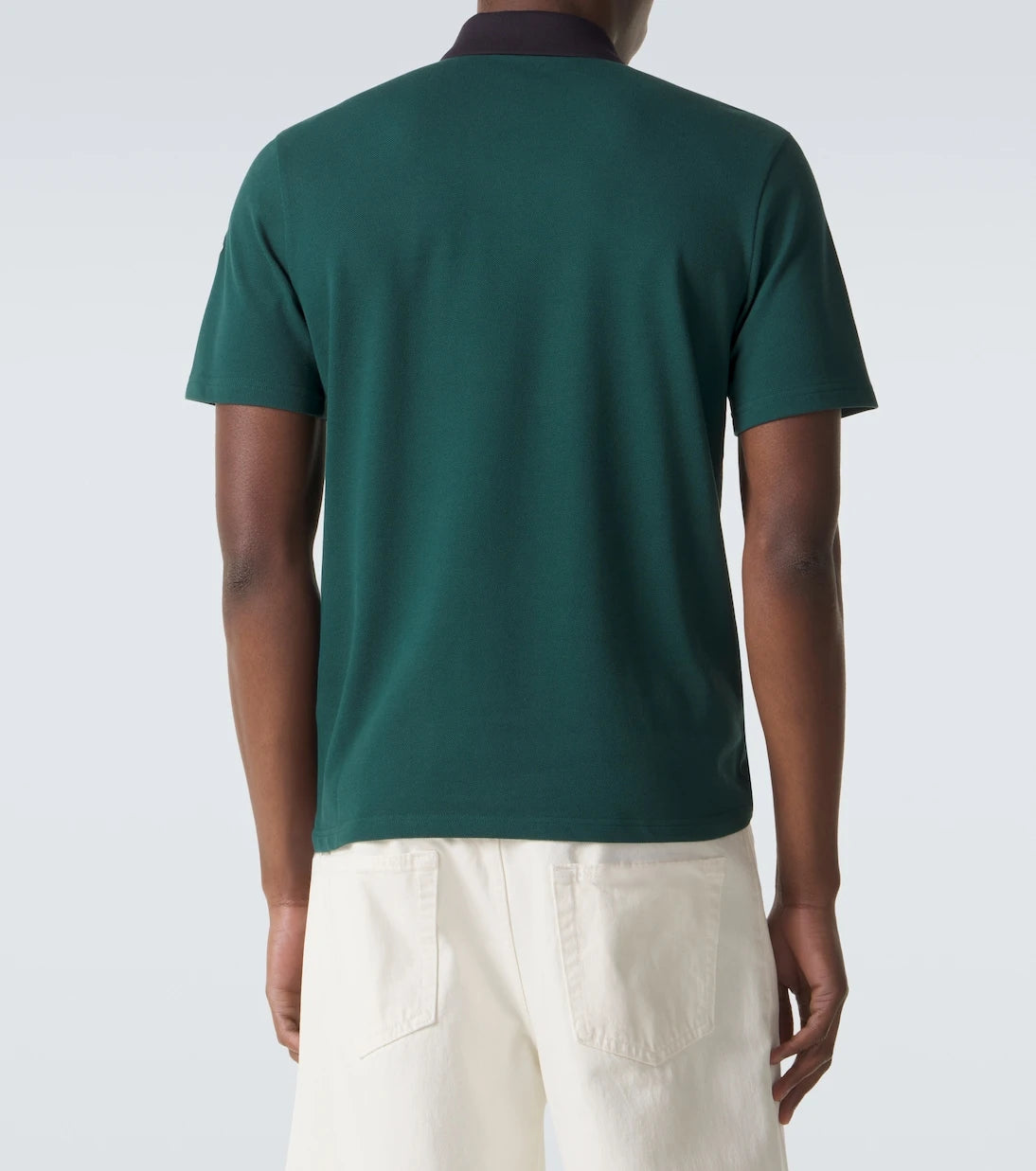 Moncler - Embroidered cotton piqué polo shirt