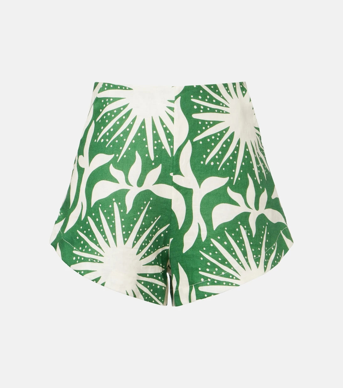 Cala de la Cruz - Bahamas printed linen shorts