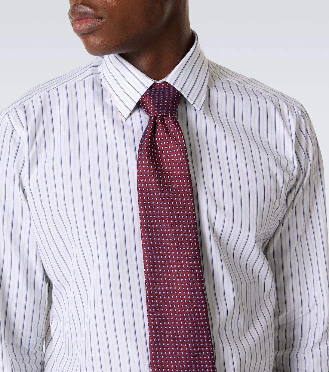 Charvet - Striped cotton poplin shirt