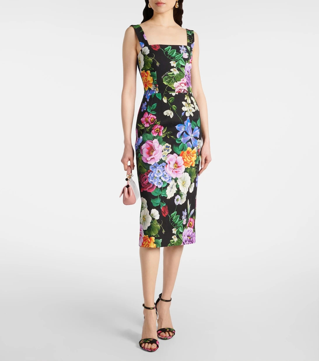Dolce&Gabbana - Floral cotton-blend midi dress