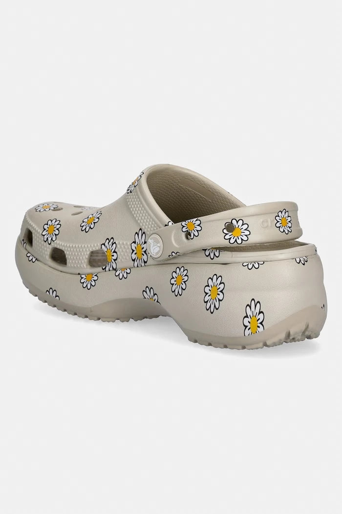 Crocs kadın platformlu terlik ayakkabı Classic Platform Floral Clog