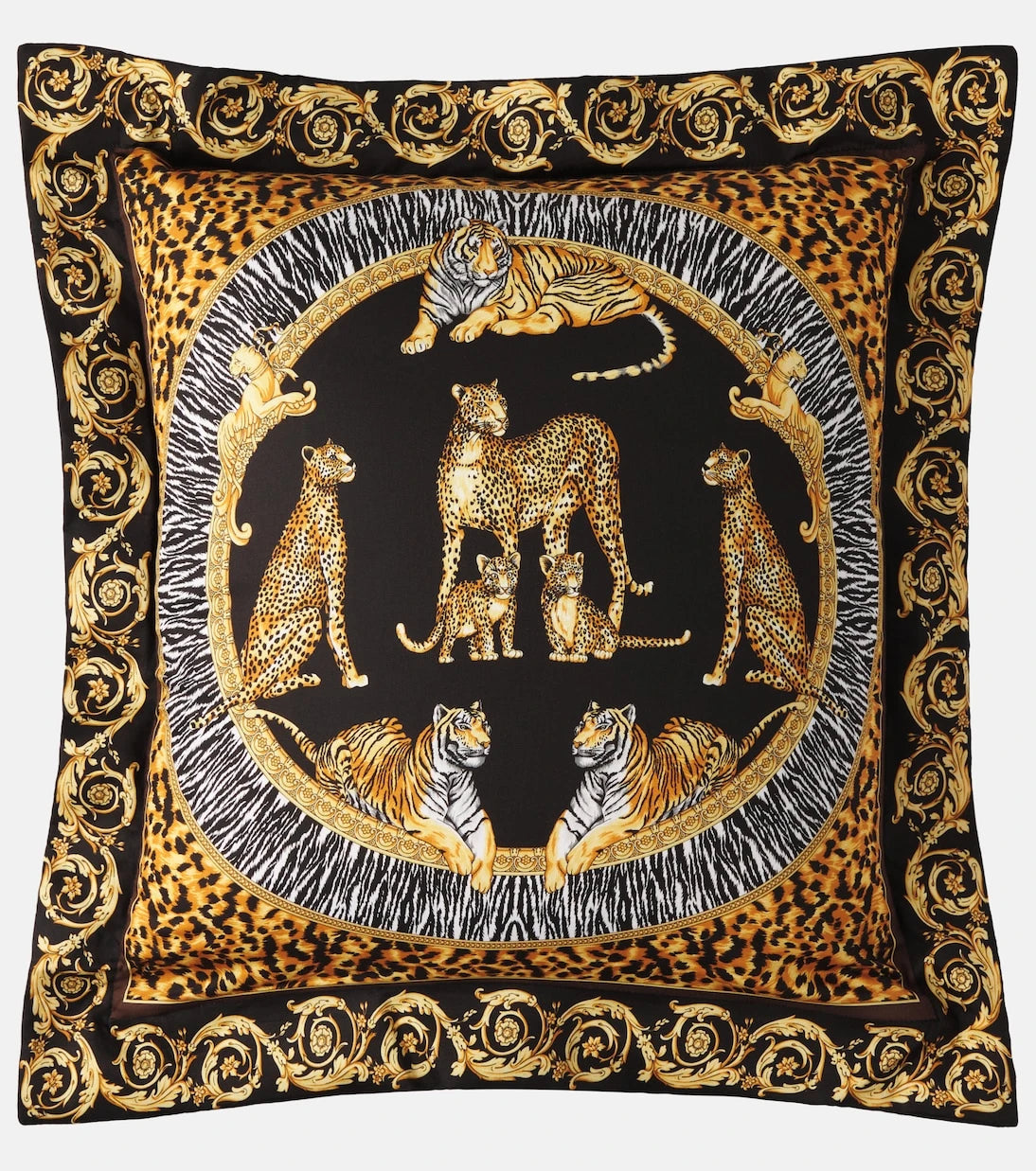 Versace Home - Logo printed cotton satin cushion
