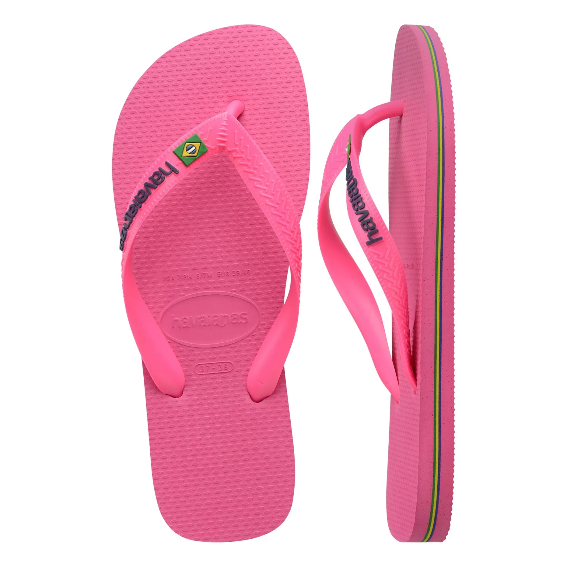 Havaianas - Brasil Logo Neon flip-flops | Pink