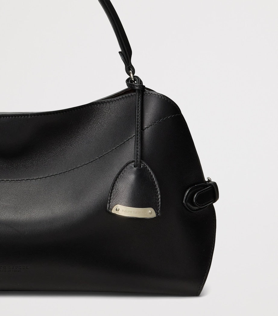 Black Leather Ralph Shoulder Bag