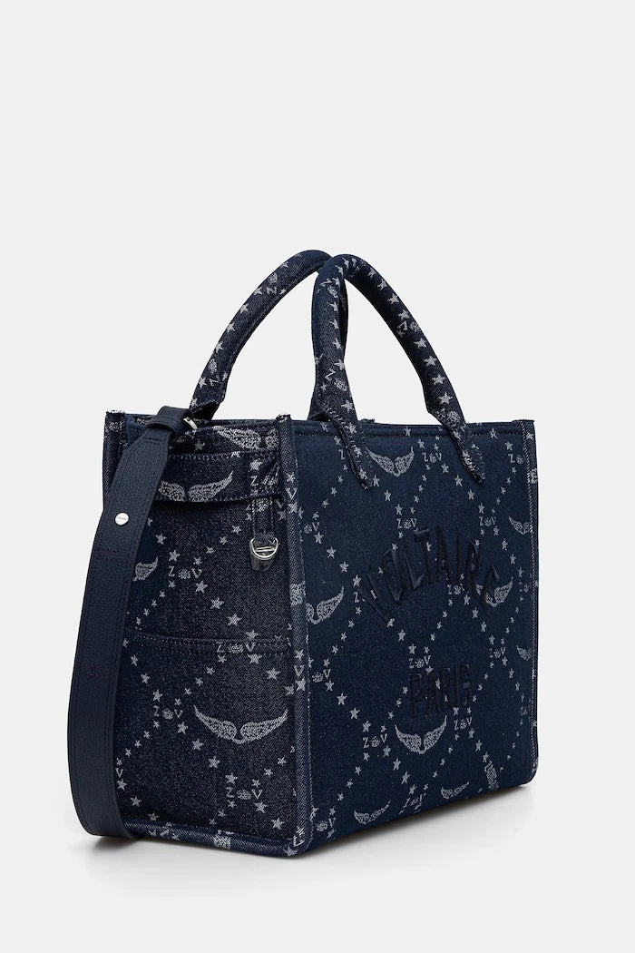 Чанта ZADIG&VOLTAIRE ANGEL TOTE DENIM MONOGRAM