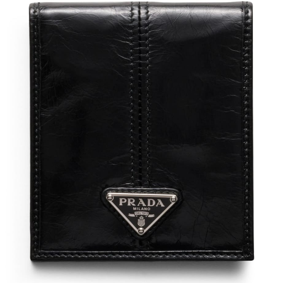 Prada Leather Triangle Wallet