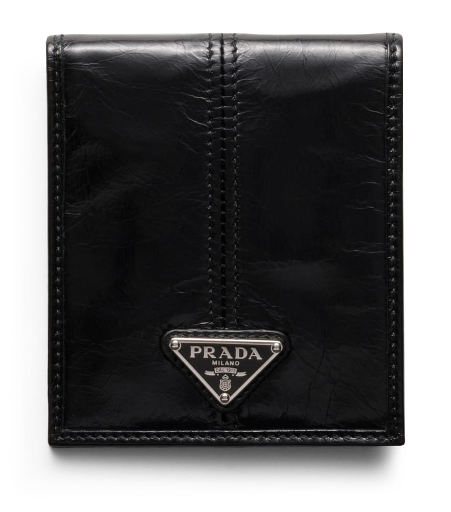 Prada Leather Triangle Wallet