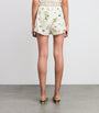 Camilla White Linen Botanical Utopia Shorts