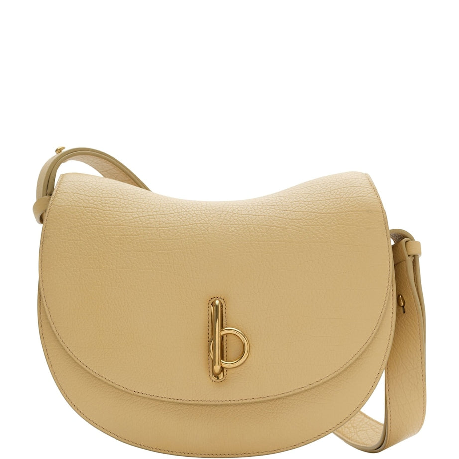 Beige Leather Rocking Horse Bag