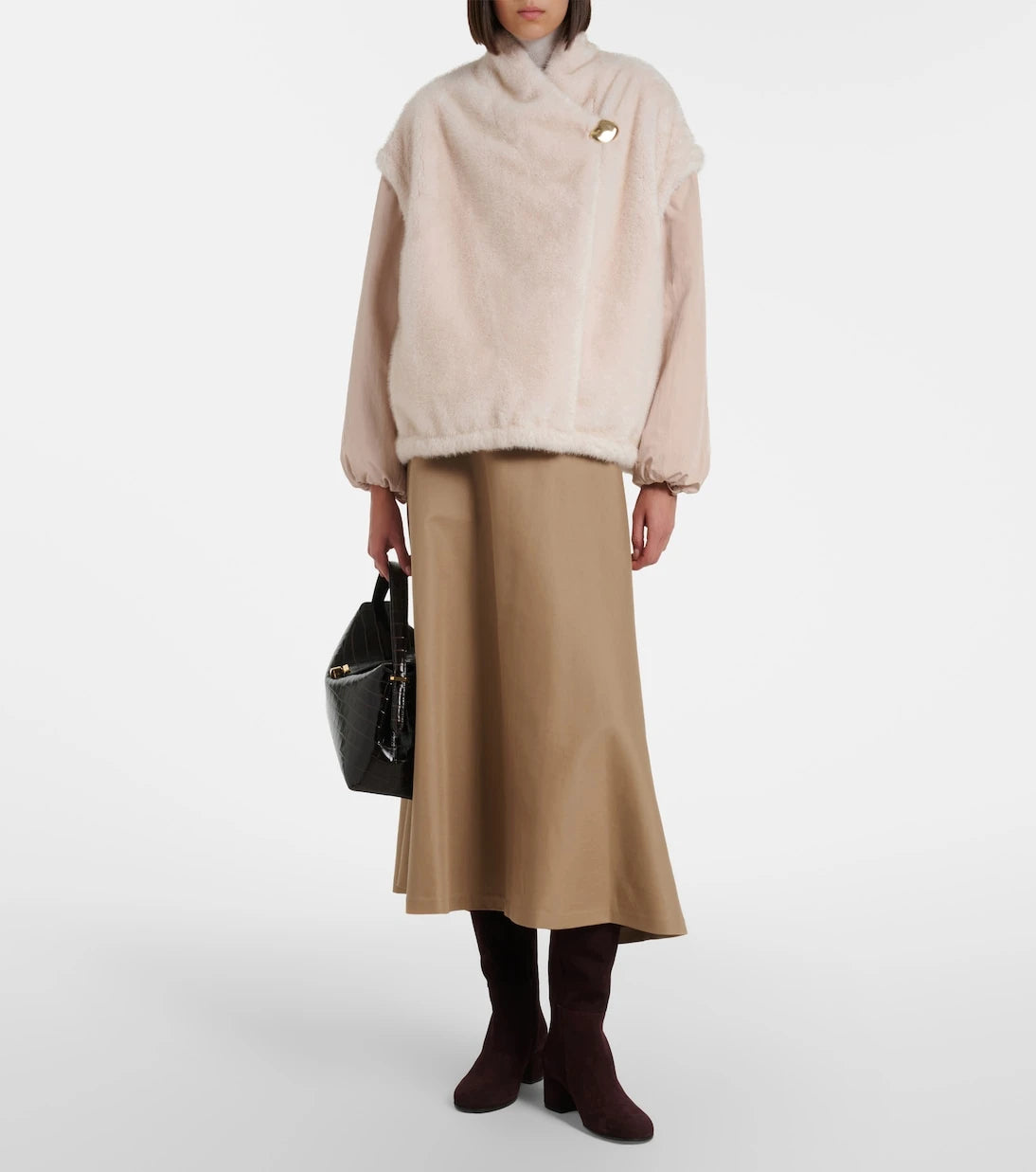 Moncler - Chardonneret fleece down jacket