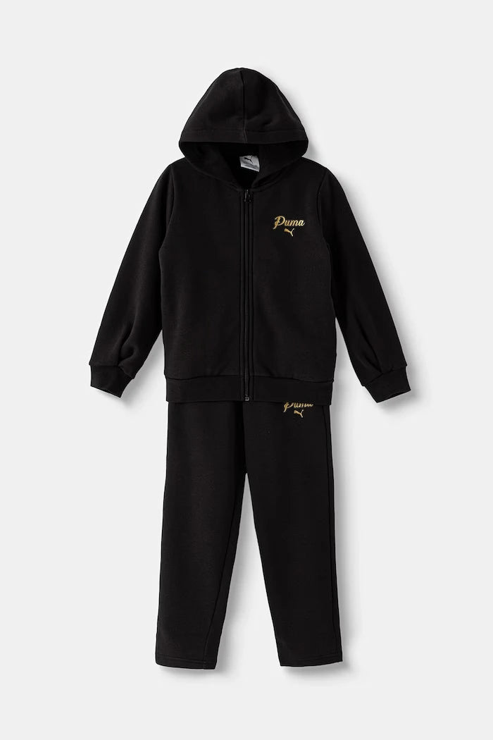 Puma çocuklar için pamuklu spor eşofman takımı ESS SCRIPT Sweat Suit