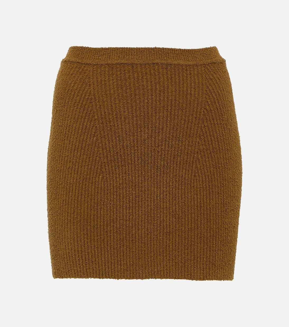 Wardrobe.NYC - Ribbed-knit cotton-blend miniskirt