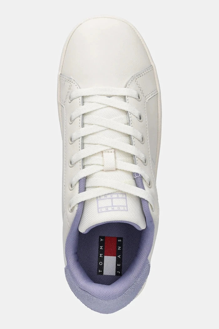 Кожени маратонки Tommy Jeans TJW FLATFORM ESS MU