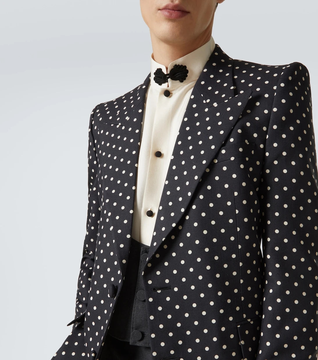 Valentino - Polka-dot silk blazer