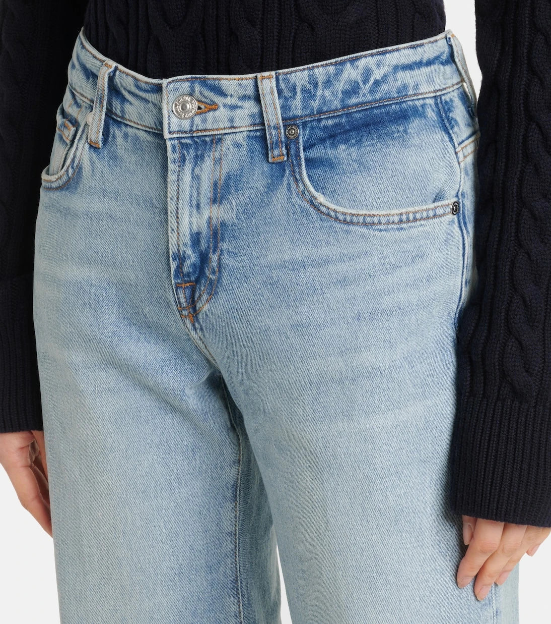 7 For All Mankind - Calle low-rise straight jeans