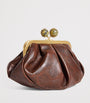 Brown Leather Spanish Heritage Pasticcino Clutch Bag