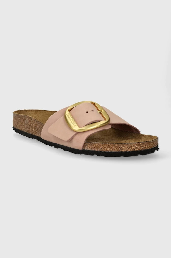Чехли от набук Birkenstock Madrid Big Buckle