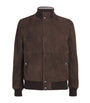 Aqualeather Suede Bomber Jacket