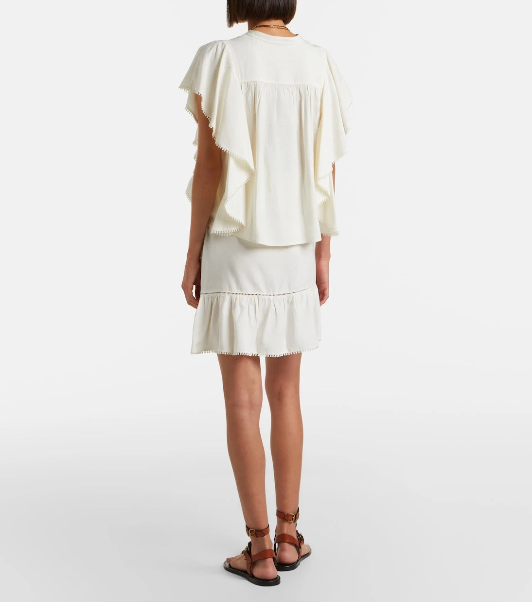 Marant Etoile - Mempster ruffled wrap skirt