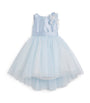 Bimbalo Blue Tulle Floral-Detail Dress (2-14 Years)