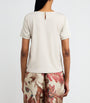 Weekend Max Mara White Satin-Front T-Shirt