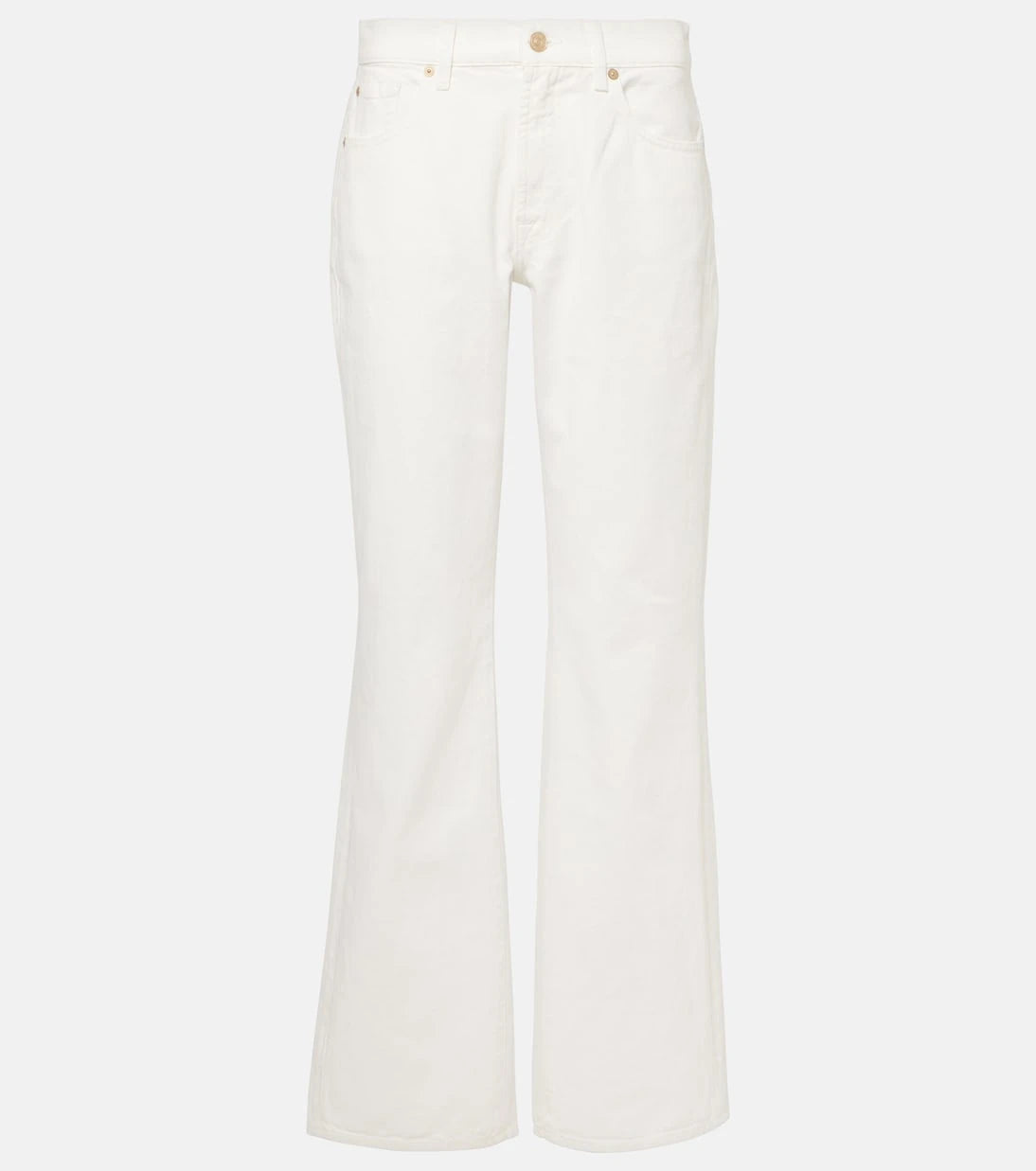 7 For All Mankind - Tess cotton and hemp straight pants