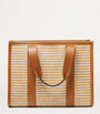 Aspinal Of London Neutral Small Raffia Henley Tote Bag