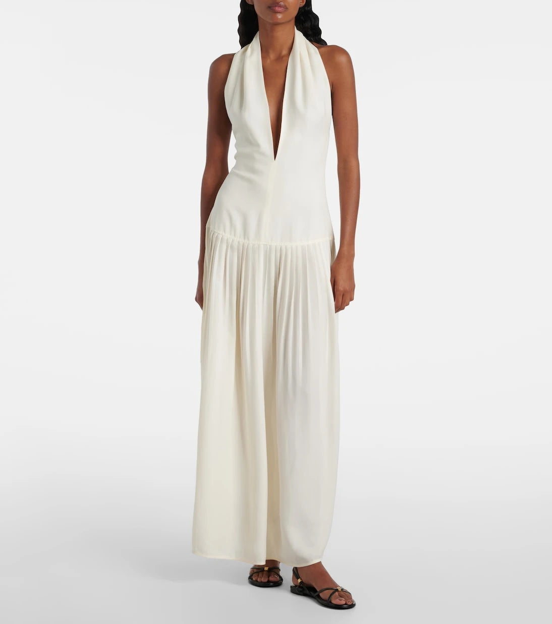 Proenza Schouler - Tala halterneck georgette maxi dress