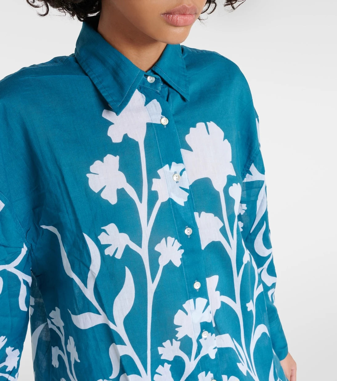 Juliet Dunn - Majorelle cotton shirt
