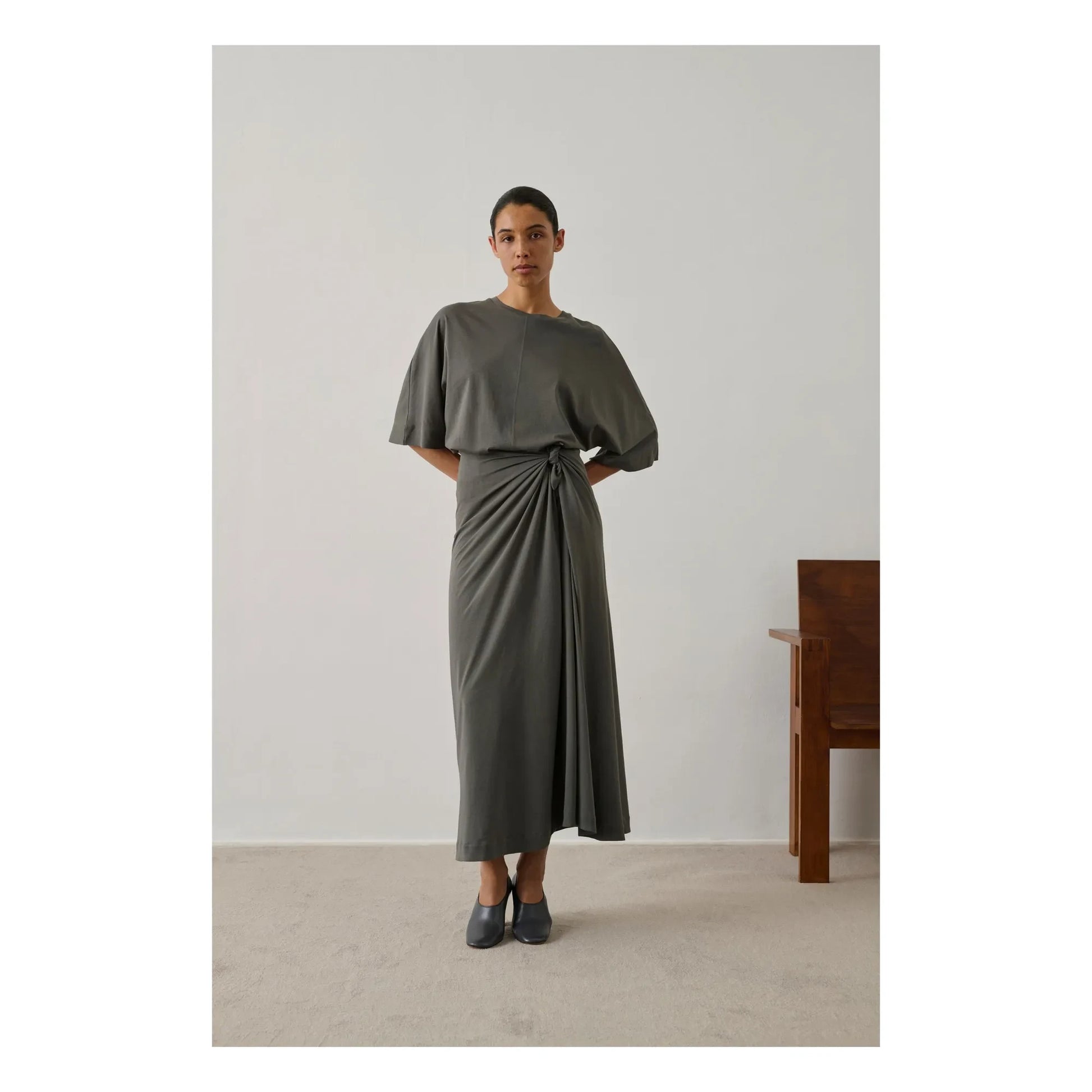 Soeur - Cotton Goa Skirt | Slate grey